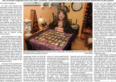 Frau Putz und die Zukunft, PNP 30.12.2015